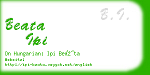 beata ipi business card